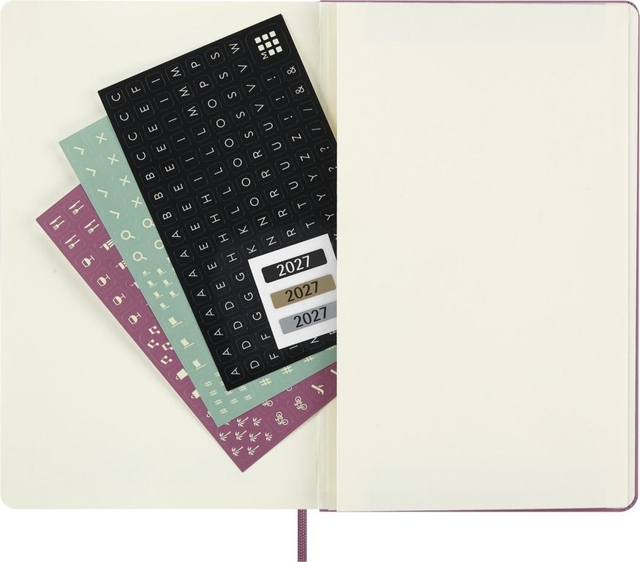Agenda 2027 Moleskine 12M Planner Daily 1dag/1pagina large hc majestic pink