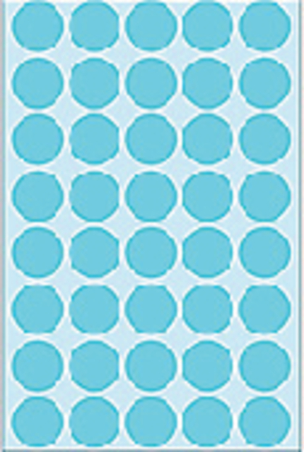 Multi-purpose labels ø 19mm blue 1280 pcs