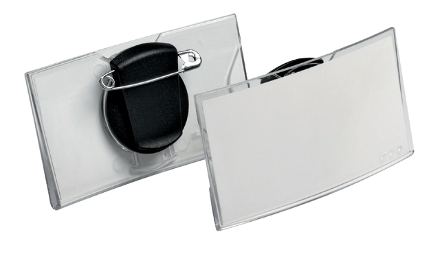 Acrylic Convex Combi Clip Name Badge