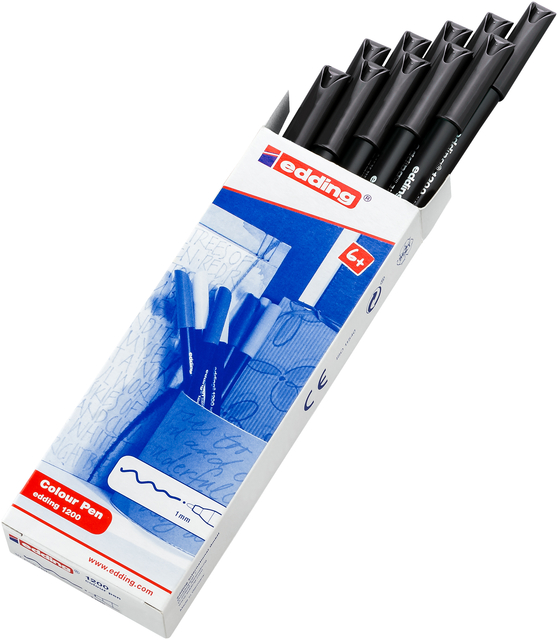 edding 1200 colour pen black