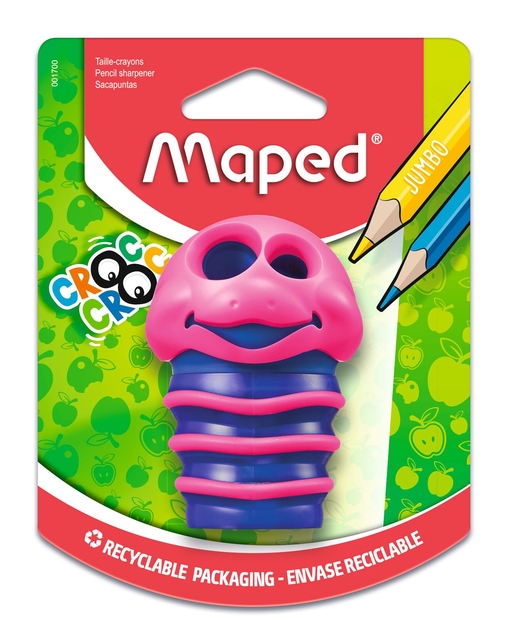 PENCILSHARPENER MAPED CROC CROC 2-HOLES