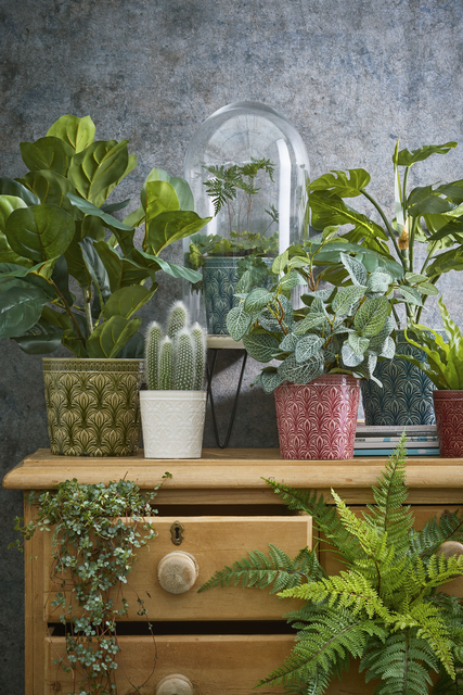 Kunstplant Mica Pilea in pot Ø11,5cm 35x25cm