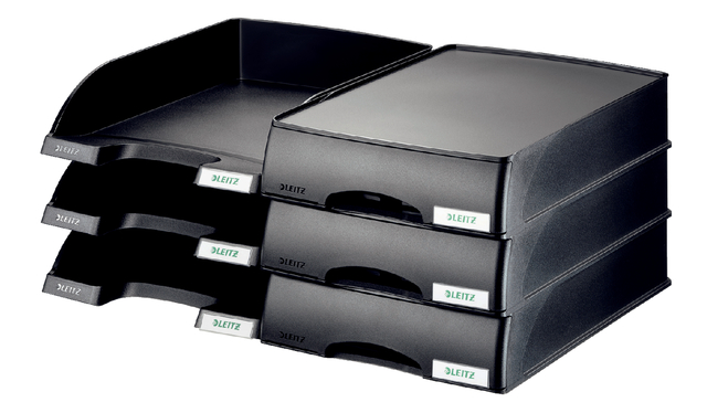 Letter Tray Leitz Plus Drawer Unit A4 black