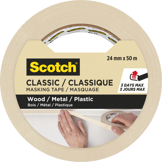 Masking tape Scotch Classic 24mmx50m beige