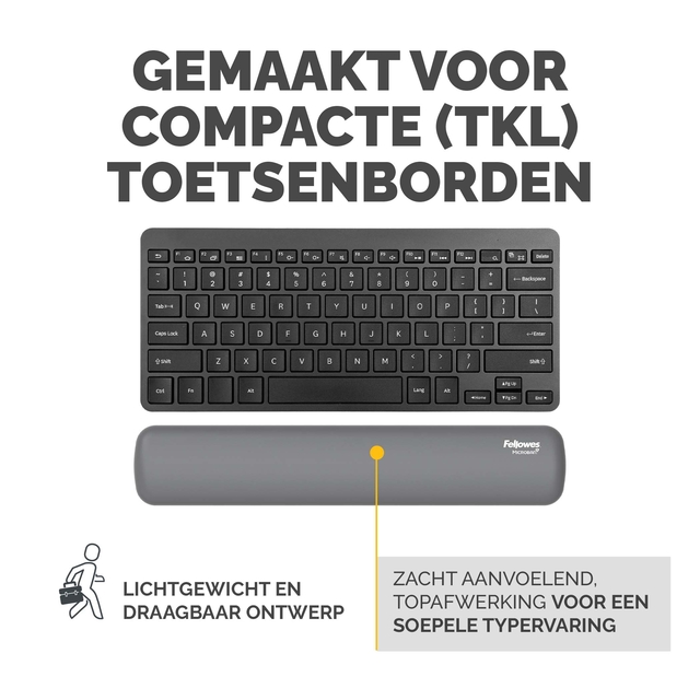 Polssteun Fellowes Breyta compact grijs