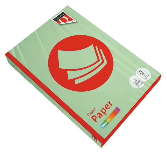 Kopieerpapier Quantore Colour A3 120gr appelgroen 250 vel