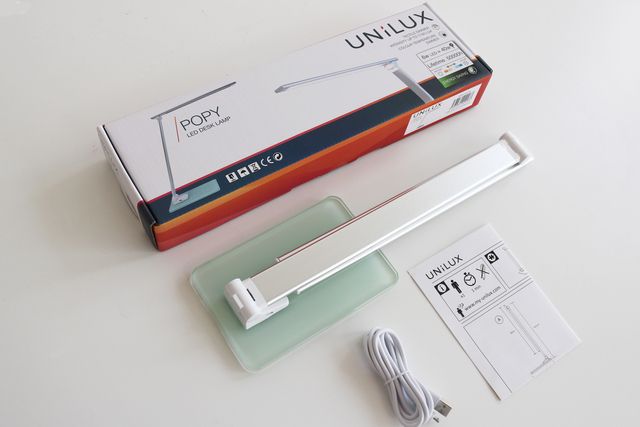 Bureaulamp Unilux Popy led wit