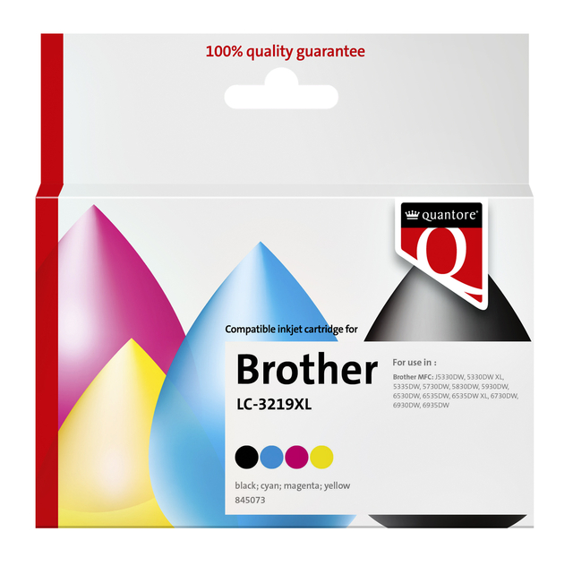 Ink cartridge Quantore alternative for Brother LC-3219XL black + 3 colours