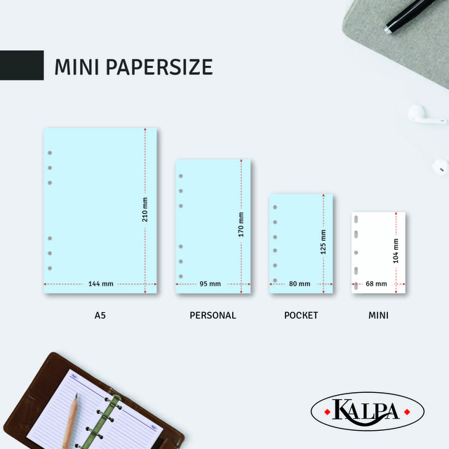 Agendavulling 2025 Kalpa Mini 7dagen/2pagina's