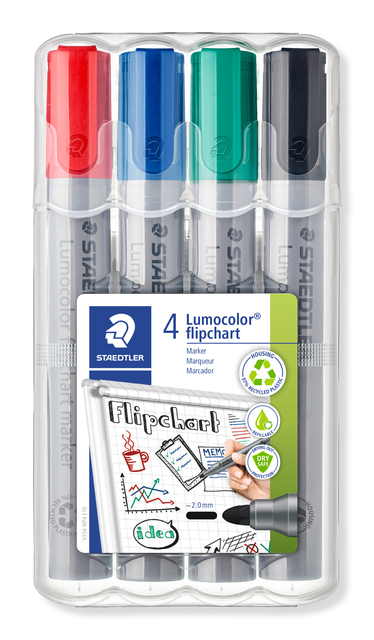 Staedtler F/Cht Mkr Wllt Asst 356WP4 Pk4