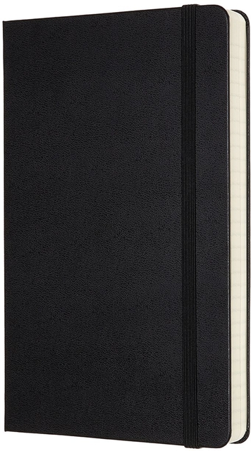 Notitieboek Moleskine Expanded large 130x210mm lijn hard cover zwart