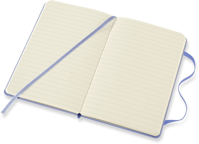 Notitieboek Moleskine pocket 90x140mm lijn hard cover hydrangea blue