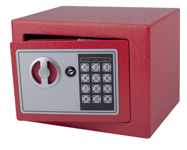 Safe Pavo mini electronic 230x170x170mm red