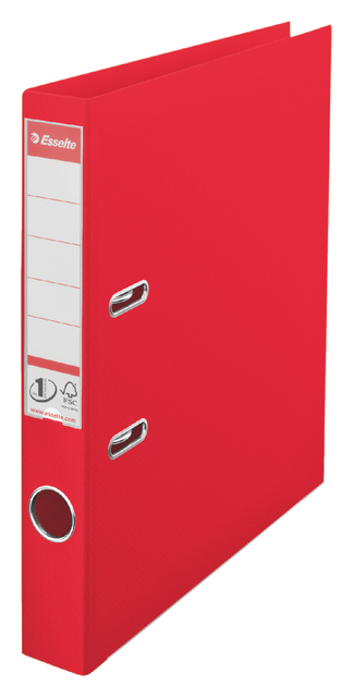 Lever Arch File Esselte No.1 VIVIDA 50mm PP A4 red