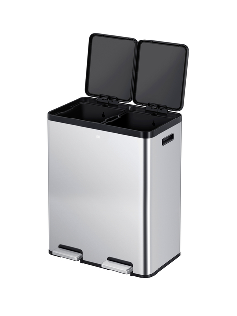 Pedaalemmer EKO Essential Recycler 2x30 liter rvs