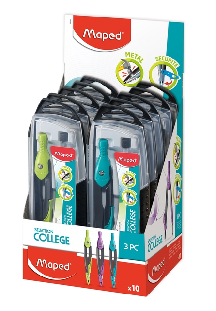 COMPASS MAPED METAL OPEN 3PCS ASS