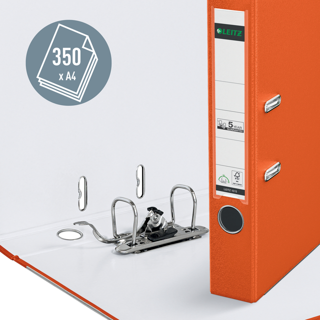 Lever arch file Leitz  52mm PP A4 orange