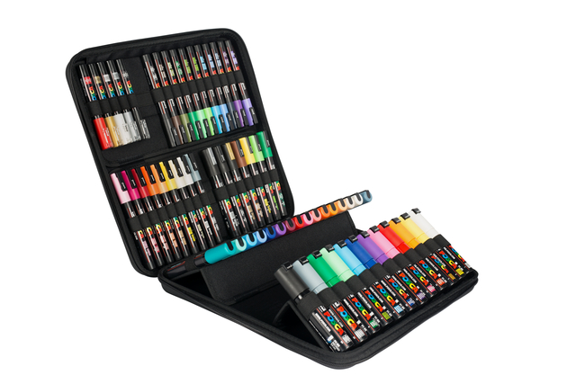 Paintmarker Uni POSCA assorti koffer à 60 stuks