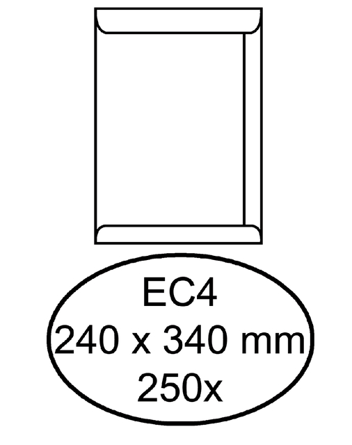 Pocket EC4 gum white 120gsm FSC