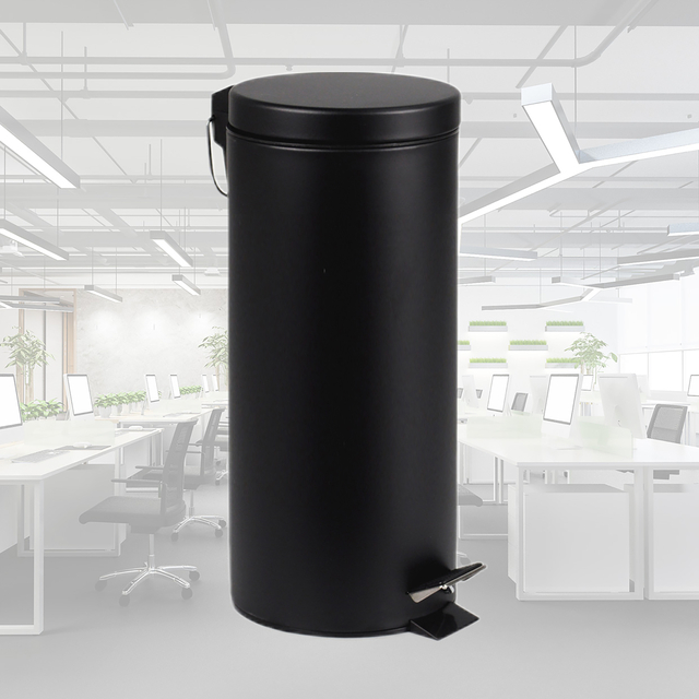 Pedaalemmer BRASQ 30 liter zwart