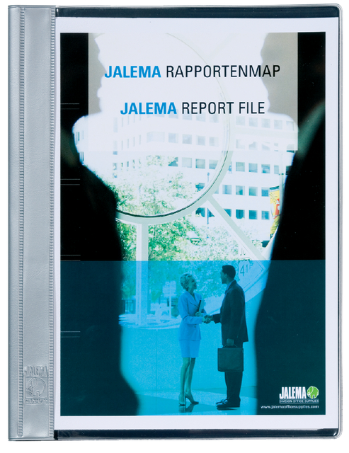 Jalema A4 Report File grey with strip and cover
