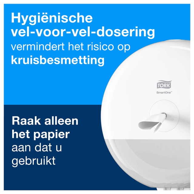 Toiletpapier Tork T9 Advanced SmartOne 2-laags 112m wit 472193