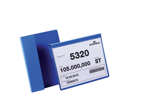Documenthoes Durable met vouw A5 liggend blauw 50 stuks
