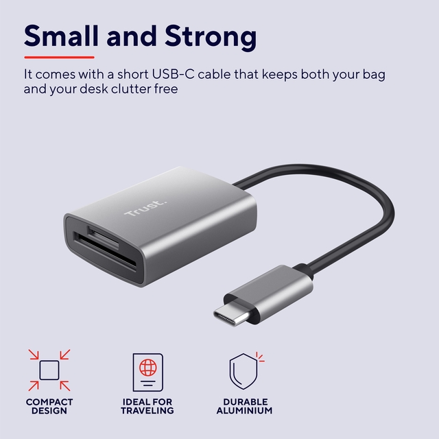 Kaartlezer micro SD Trust Dalyx USB-C