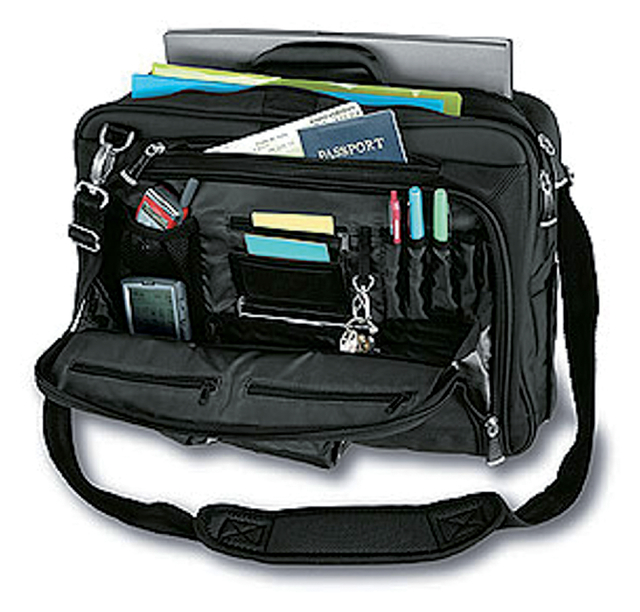 Laptoptas trolley Kensington contour 17" zwart