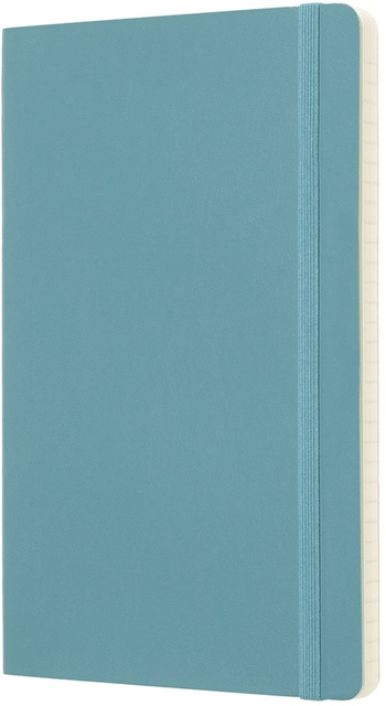 Notitieboek Moleskine large 130x210mm lijn soft cover reef blue