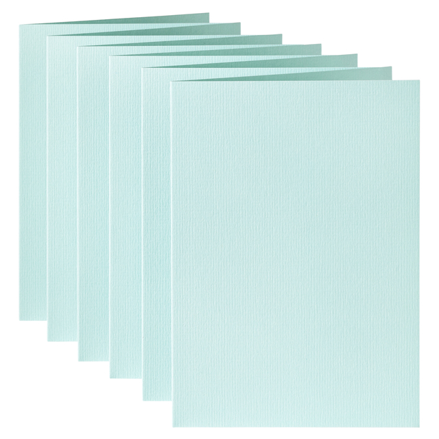 Correspondentiekaart Papicolor dubbel 105x148mm zeegroen pak à 6 stuks