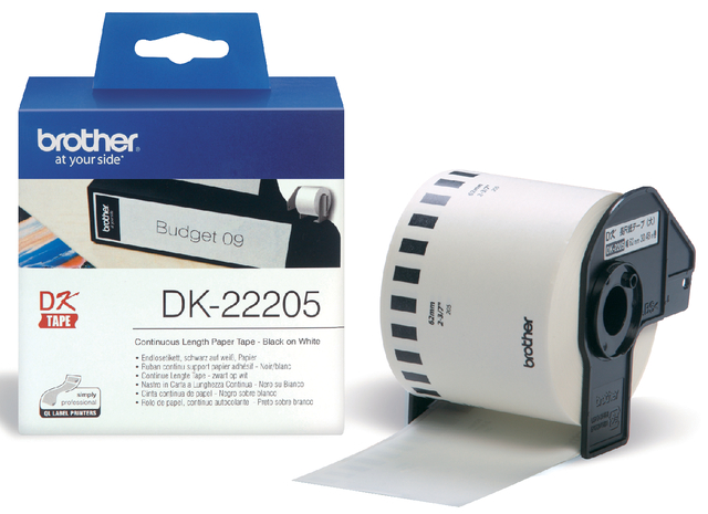Brother Contin Paper Tape 62mm DK22205
