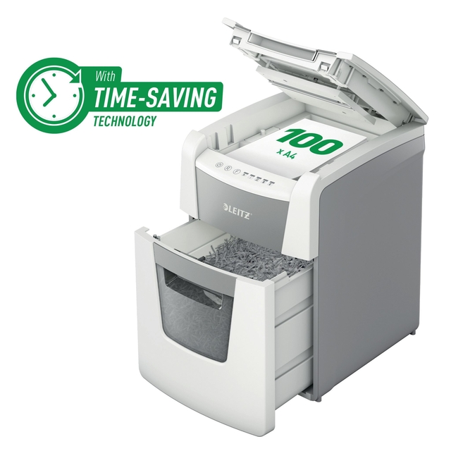 Papiervernietiger Leitz IQ Auto+ Small Office 100 P4 snippers 4x28mm