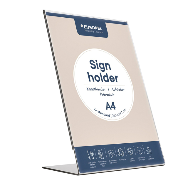 OPUS 2 Sign Holder L-Standard A4 Portrait