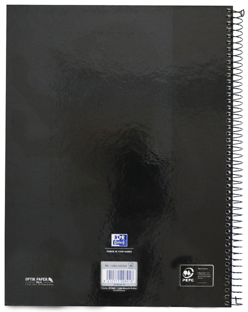 Notitieboek Oxford Classic Europeanbook A4+ 4-gaats lijn 160 pagina's zwart