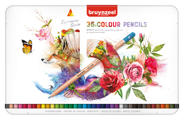 Kleurpotlood Bruynzeel Expression blik à 36 kleuren