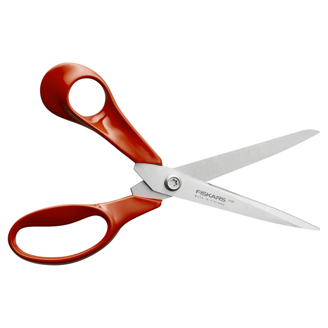 Schaar Fiskars Classic universeel 21cm links rood