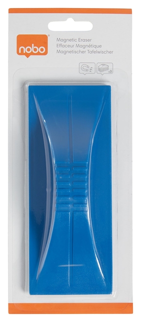 Nobo magnetic whiteboard eraser blue