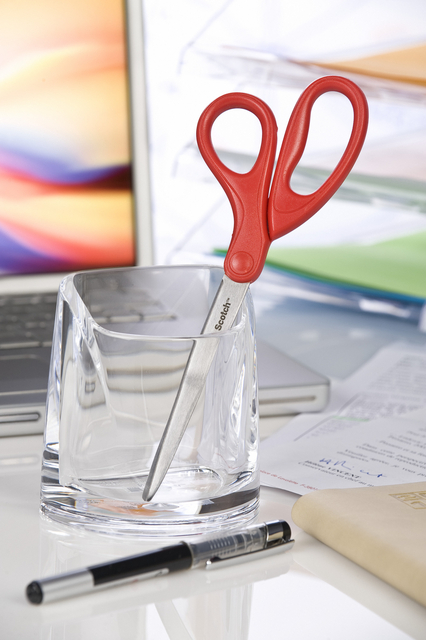 Scissors Scotch 18cm universal red blister