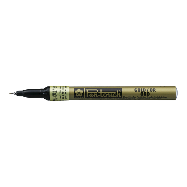 Viltstift Sakura pen-touch EF Goud 1-2mm