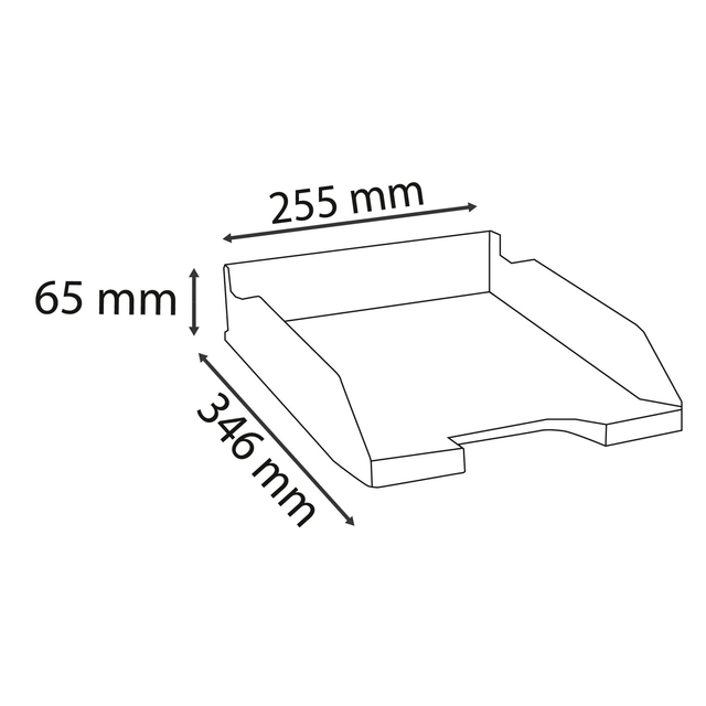 Brievenbak Exacompta Ecoblack zwart