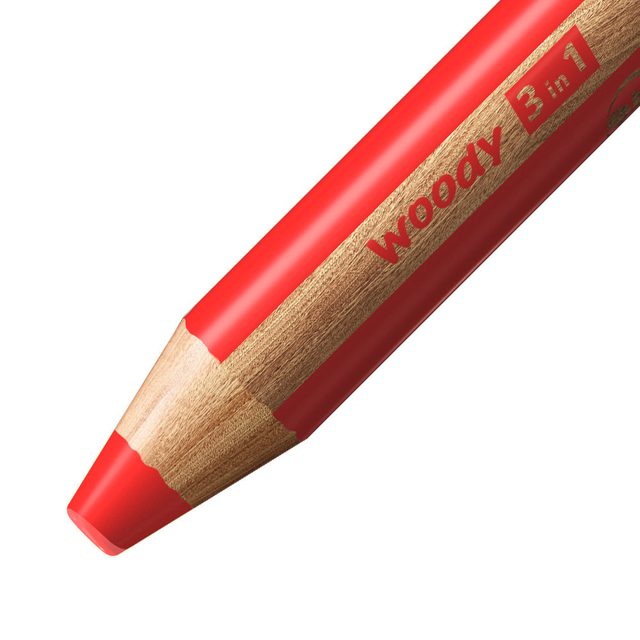 Kleurpotloden STABILO 882 woody 3 in 1 incl 3 slijpers classpack 38st