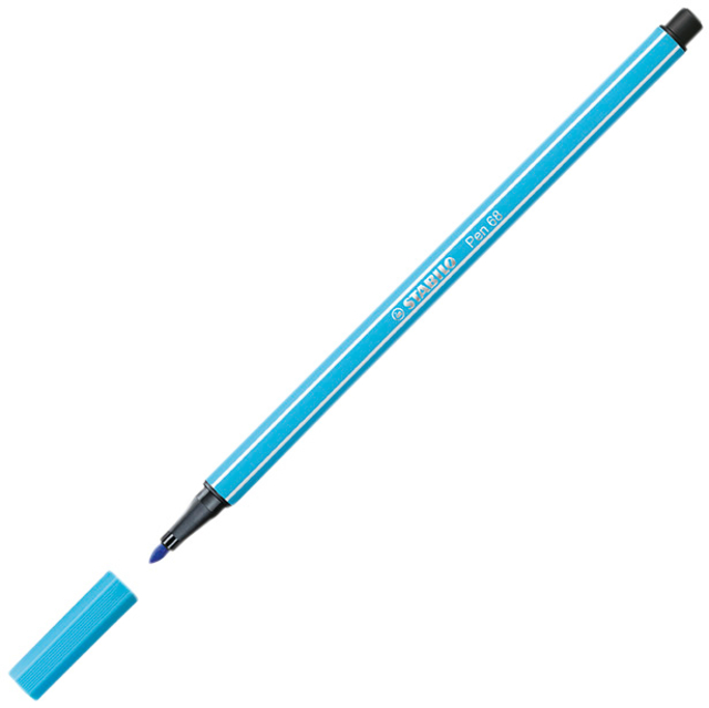 Viltstift STABILO Pen 68 Arty medium assorti blik à 66 stuk