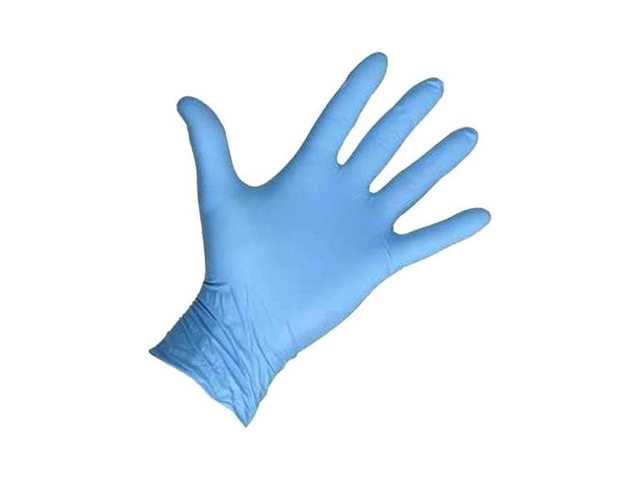 Handschoen Hynex nitril M blauw 5gr extra sterk 100 stuks