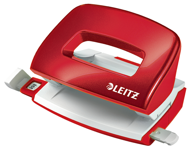 Perforator Leitz Nexxt WOW mini 10 vel rood