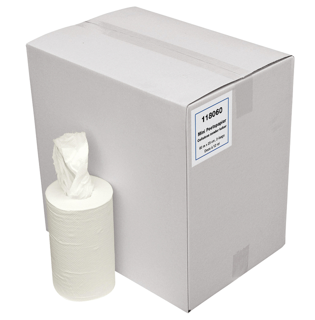 Poetspapier Cleaninq M1 2-laags 12x158 vel wit