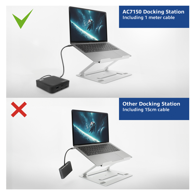 Dockingstation ACT USB-C Dual Monitor met Power Delivery