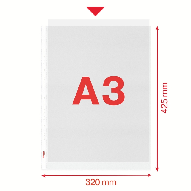 Showtas Esselte PP A3 recht 50 stuks