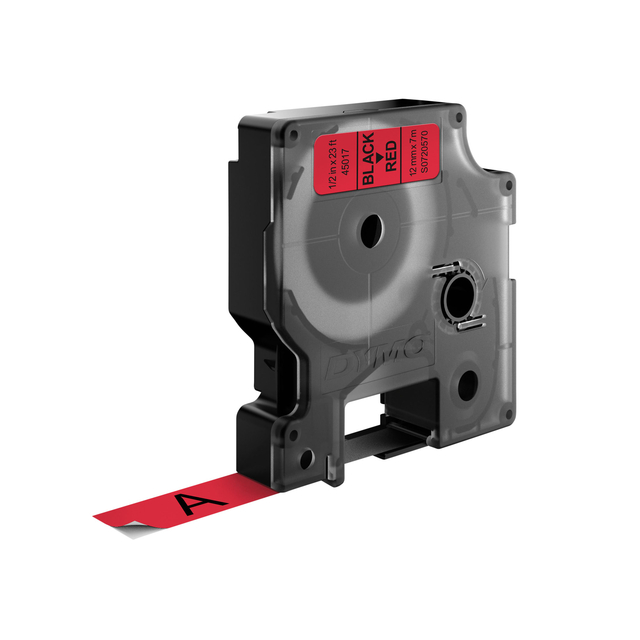 Dymo 4500 Tape Blk On Red 45017/S0720570