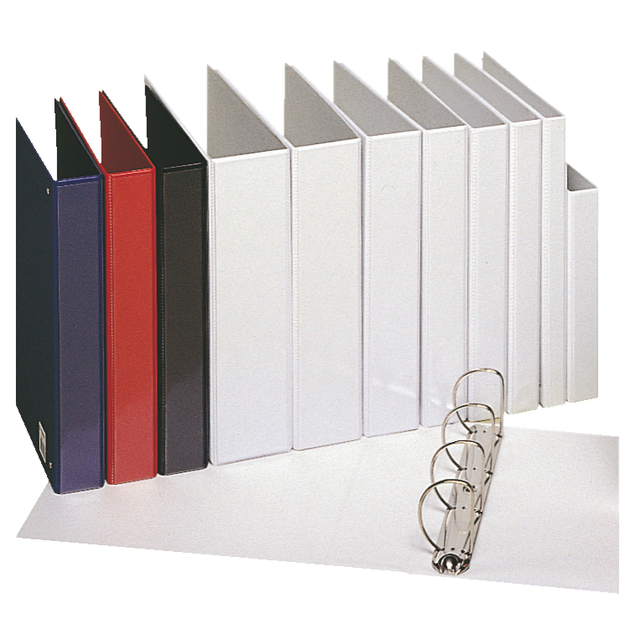 Presentatieringband Esselte Essentials panorama A4 4-rings O-mechaniek 16mm zwart